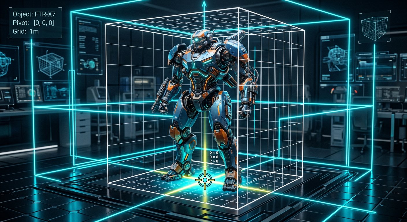 【ScriptSpot 精选工具】3ds Max 一键物体轴心归零与底部居中对齐脚本 (PivotToBottom.ms)