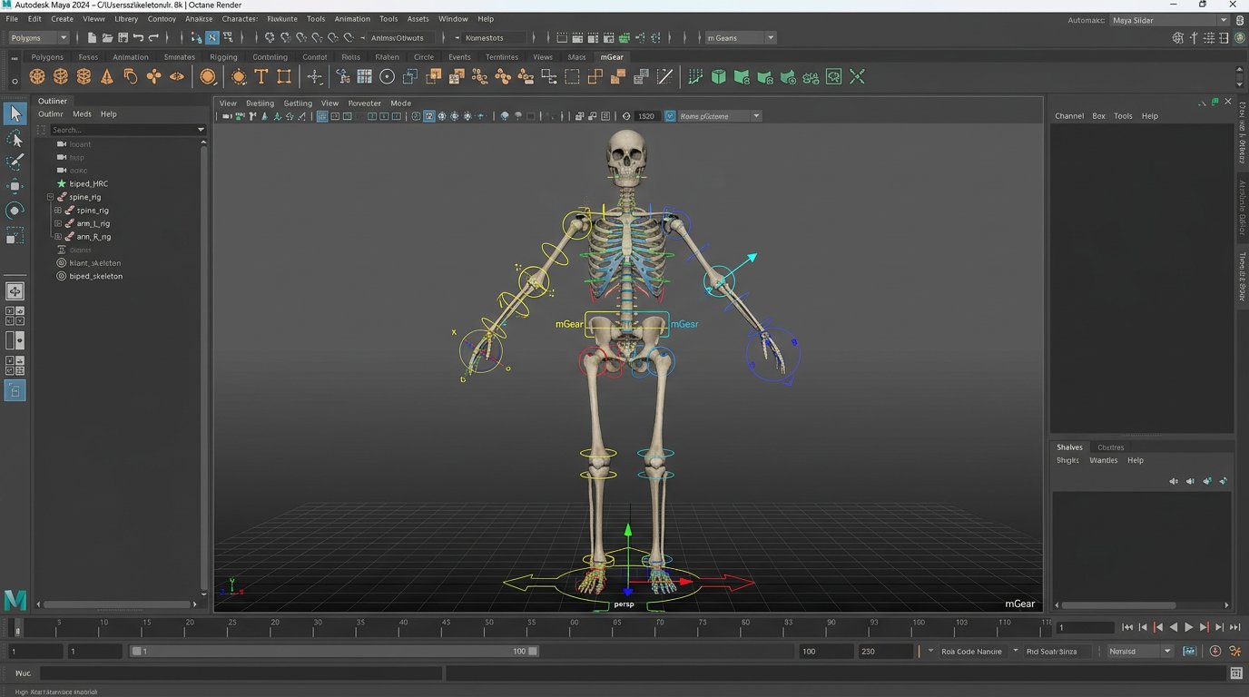 【全球第一开源绑定框架】Maya mGear 4 模块化角色绑定系统 (mGear4)