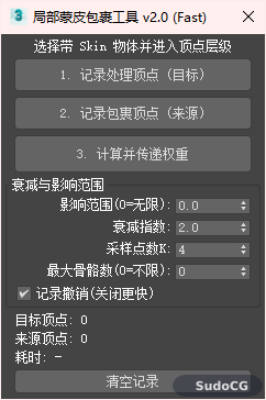 局部权重封套包裹工具